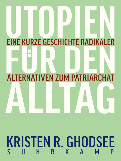 Title details for Utopien für den Alltag by Kristen R. Ghodsee - Wait list